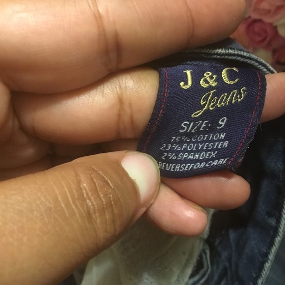 J&C Medium Wash High Waisted Destroyed Distressed Skinny Jeans 9 - Picture 3 of 12